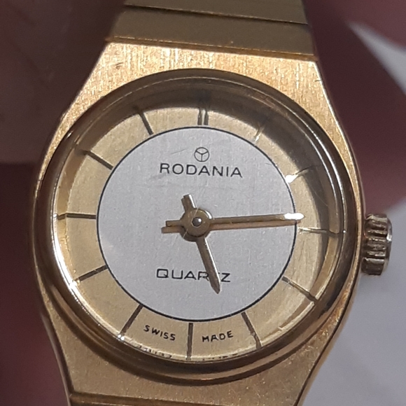 Womans Vintage Rodania Gold Tone Watch Length Is 7.5" Long - Picture 7 of 15